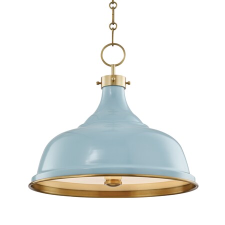 Hudson Valley Lighting 3 LIGHT PENDANT MDS300-AGB/BB